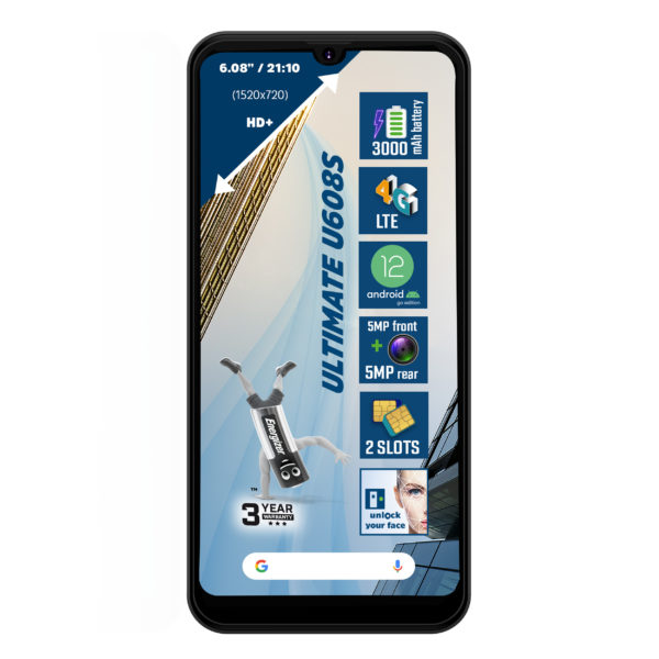 Telefono movil smartphone energizer ultimate u608s - 4g - 6.08 pulgadas - 2+32gb - black eu - negro