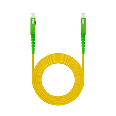 Latiguillo cable fibra optica mono nanocable sc - apc lszh amarillo 10m